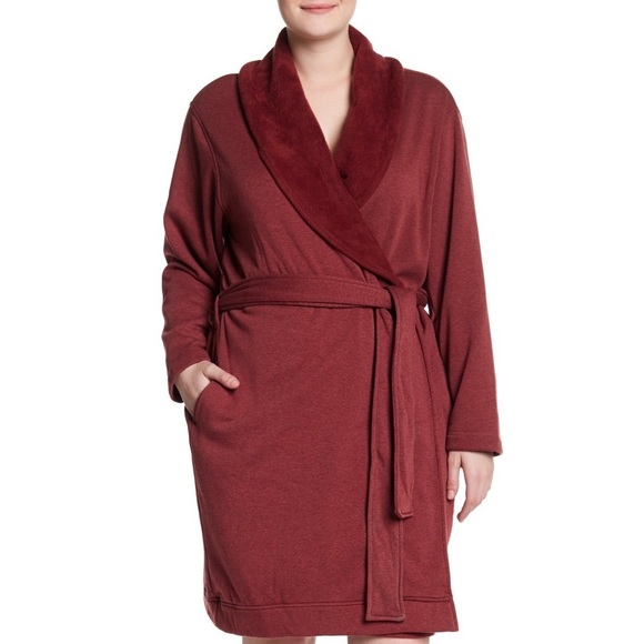 UGG Other - New UGG Blanche Plus Plush Shawl Collar red Robe